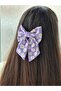 MelKady 527C - مشبك أوتوماتيكي فاخر من نوع Papatya منقوش Bowknot - 3