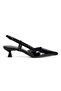 Women's Pointed Toe Short Heeled Evening Dress Shoes - 2
