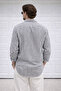 Long Sleeve Summer Shirt Striped Linen - 4