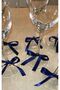 Navy Blue 5 Large + 40 Small Ribbon Bow Ornaments - Cake Balloon Bow Satin Ribbon - 3