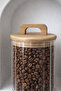 Action Lid Borosilicate Glass Striped Round Jar 650 ml - 2