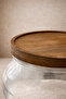 Acacia Lid Glass Storage Jar / Detergent Container (with Measuring Spoon / 4000 ml) Kezze - 5