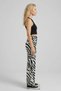 2 Pieces Comfortable Fit High Waist Wide-Leg Viscose Mix Women's Trousers - 5