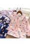 Girl's Astar Cotton Tavşan Printed Raincoat - 6