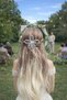 Daisy Design Hairpin Made of Crystal Beads, Hair Vine, Bridal Hairpin, Engagement Hairpin