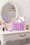 Purple Color Plush Makeup Bag