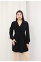 Ruffled Front Tie-Detail Tunic