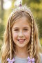Purple Color Braided Hair Crown