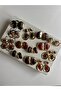 Red Stone Gold Vintage Dangle Women's Earrings - 5