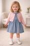 Baby Girl Denim Dress and Cardigan Set