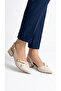 Patent leather open back pointed toe short heel daily flat women's heeled shoes