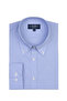 Testa Exclusive Blue Mini Gingham Button Collar Tailor Fit Cotton Shirt - 2