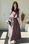Tencel Fabric Skirt Blouse Set - 3