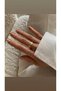Gold Color Steel Ring with Screw Detail and Stones - 2