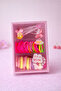 Mixed Color Children's Towel Buckle and Hair Elastic Side Buckle Set 3 Different Models
