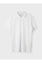 Lcwaikiki Classic White Polo Neck Short Sleeve Pique Men's T-Shirt - 5