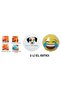 Smiling Emoji, Dog Pocket Warmer, Hand Warmer, 2 Pcs Hot Water Bags Pvc 9cm