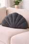 Welsoft Fleece Sea Shell Decorative Cushion Plush Cushion Accessory for Sofa and Bedroom - 2