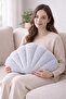 Welsoft Fleece Sea Shell Decorative Cushion Plush Cushion Accessory for Sofa and Bedroom