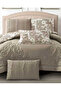 6Pc Reversible Comforter Set 240x260cm Comforter with 2 Pillowshams 2 Pillowcases & Fitted Sheet