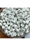 Silver Gilded V Letter Beads (50 Pieces) - 2