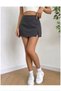 High Waist Slit Shorts Skirt
