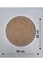 Wooden 26X26 cm 10 Pieces Tray Knitting Plate Supla Perforated Coaster Crochet Base Craft Basket Base