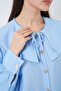 Bdart Baby Collar and Bow Detail Long Loose Blouse - 6