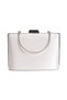 Women's White Pointed Toe Platform Heeled Evening Dress Shoes and Bag Set - 2