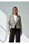 Women's Cropped Blazer Jacket – Plaid -Double Breasted Modern Fit