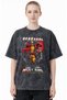 Design Deadpool Wolverine Movie Hero Printed Unisex Oversized Vintage Washed T-Shirt - 2