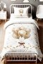 Floral Balloons Patterned Single Baby Kids Bedding Set - 2