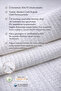 Three-Dimensional Cotton Pieces 100% Liquid Waterproof 50X70 Size Zippered Pillow Mattress Protector I 2 Pieces - 4