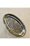 Stainless Steel Oval Presentation Plate with Casted Edge Frame 35 cm Silver - 5