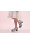 Broken Glass Patterned Elegant Heeled Children's Evening Dress Shoes with Bow - 2