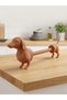 Dachshund Dog Brown Napkin Holder & Paper Towel Holder |   Decorative Figurine with Sausage Dog Figure - 5