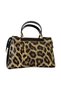 Leopard Printed Li Gold Detailed Leather Stylish Women's Clutch Bag and Shoulder Bag - Smooth Bags - 2