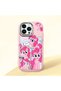 iPhone 12/12 Pro Compatible Shock-Absorbing Camera Protected Pink Silicone Case Pony Patterned