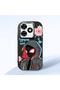 Tecno Spark 20/20C Compatible Shock-Absorbing Camera Protected Black Silicone Case Spider-Man