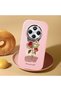 Redmi A4 Compatible Shock-Absorbing Camera Protected Pink Silicone Case Artistic Patterns - 2