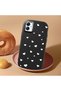 Samsung Galaxy A03 Compatible Shock-Absorbing Camera Protected Black Silicone Case Heart Pattern - 2