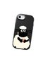 iPhone 7/8/Se 2020 2022 Compatible Black Silicone Case with Shock-Absorbing Camera Protections Kuzu Patterned - 4