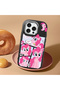 iPhone 15 Pro Max Compatible Black Silicone Case with Shock-Absorbing Camera Protections Pony Patterned - 3