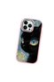 iPhone 12 Pro Max Compatible Shock-Absorbing Camera Protected Pink Silicone Case Cat Patterned - 3