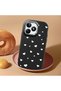 Realme Note 50 Compatible Shock-Absorbing Camera Protected Black Silicone Case Heart Pattern - 2