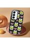 Samsung Galaxy S25 Compatible Shock-Absorbing Camera Protected Black Silicone Case Frog Princess - 2