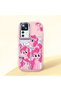 Mi 12t Compatible Shock-Absorbing Camera Protected Pink Silicone Case Pony Patterned