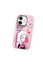 Oppo A3/A3X 4G/5G Compatible Shock-Absorbing Camera Protected Pink Silicone Case Spider-Man - 3