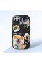 Realme C25Y/C21Y Compatible Shock-Absorbing Camera Protected Black Silicone Case Dog Patterned