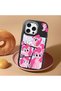 iPhone 16 Pro Max Compatible Black Silicone Case with Shock-Absorbing Camera Protections Pony Patterned - 2